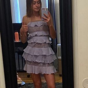 For Love and Lemons Cosmic Tiered Dress Size Small
